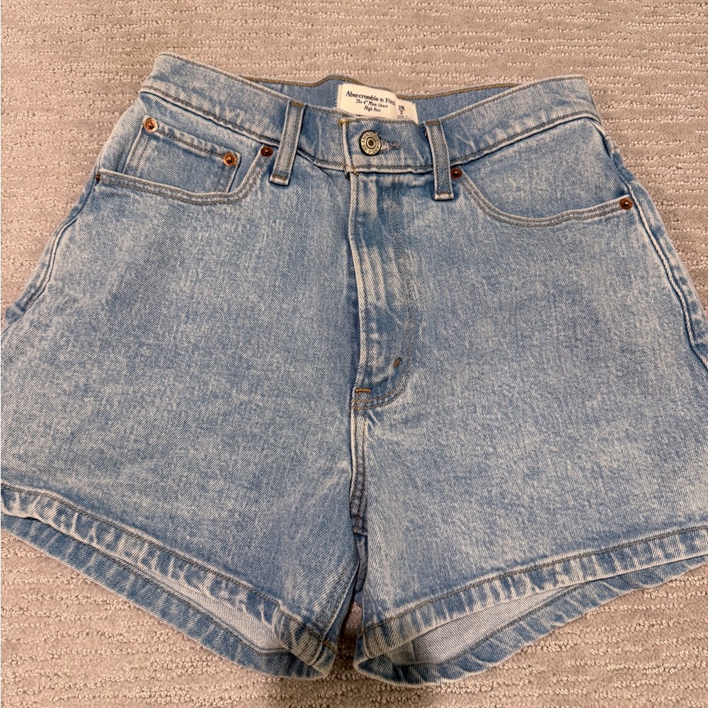 Abercrombie & Fitch Light Blue Jean Shorts